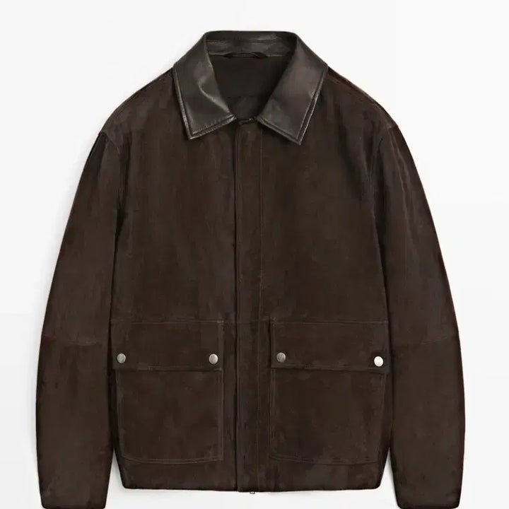 [BUNJANG] Massimo Dutti Suede Leather Jacket / 마시모두띠 스웨이드 레더 자켓