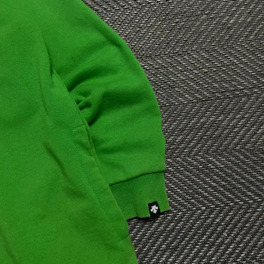 [BUNJANG] Descente Big Logo Oversized Hoodie Green / 데상트 빅로고 박시핏 후드 티셔츠 그린y 5245