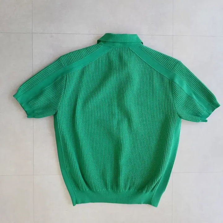 [BUNJANG] System Homme Eyelet Open Collar Knit / 시스템옴므 아일렛 오픈 칼라 니트