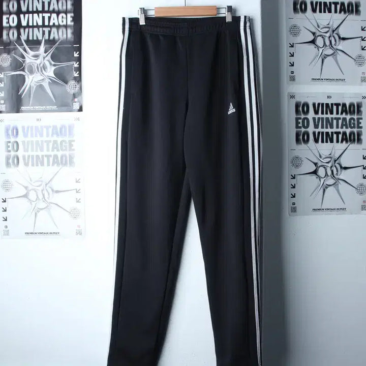 [BUNJANG] Adidas Training Pants Black Old School (L-XL) / (L-XL) 아디다스 트레이닝복 바지 블랙 삼선 올드스쿨-2553
