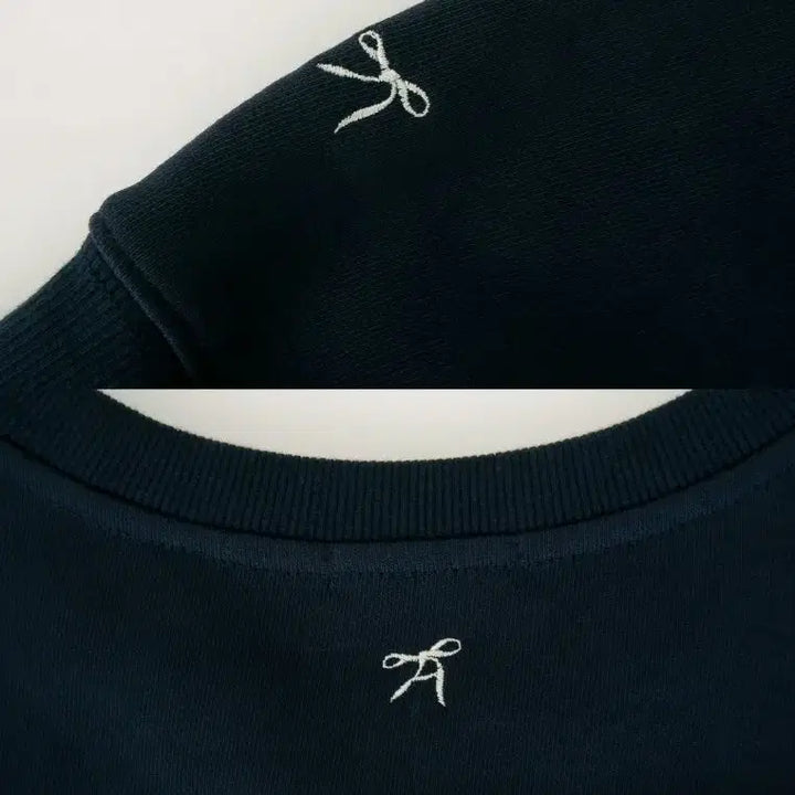 [BUNJANG] Avie Muah V-Neck Navy Long Sleeve T-Shirt / Avie muah  V넥 네이비티\새제품