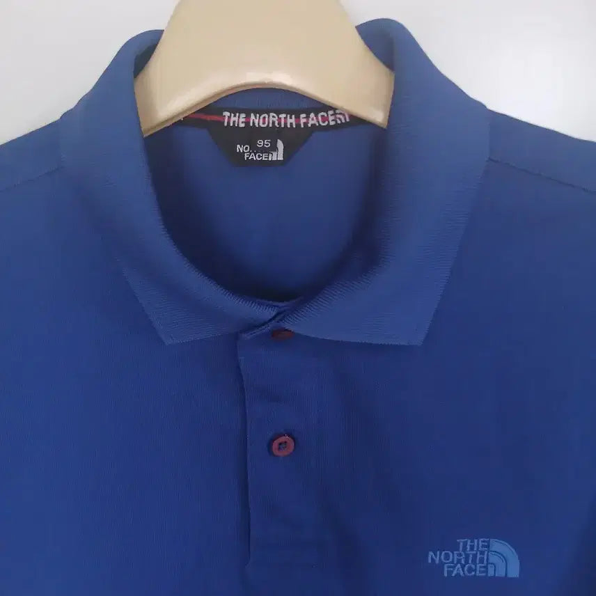 [BUNJANG] The North Face Blue Polo T-shirt / 노스페이스 블루 반팔 폴로티셔츠  95