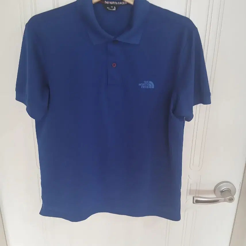 [BUNJANG] The North Face Blue Polo T-shirt / 노스페이스 블루 반팔 폴로티셔츠  95