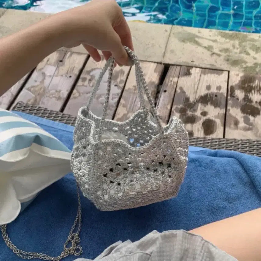 [BUNJANG] Handmade Chain Dot Bag / 핸드메이드 체인 도트백