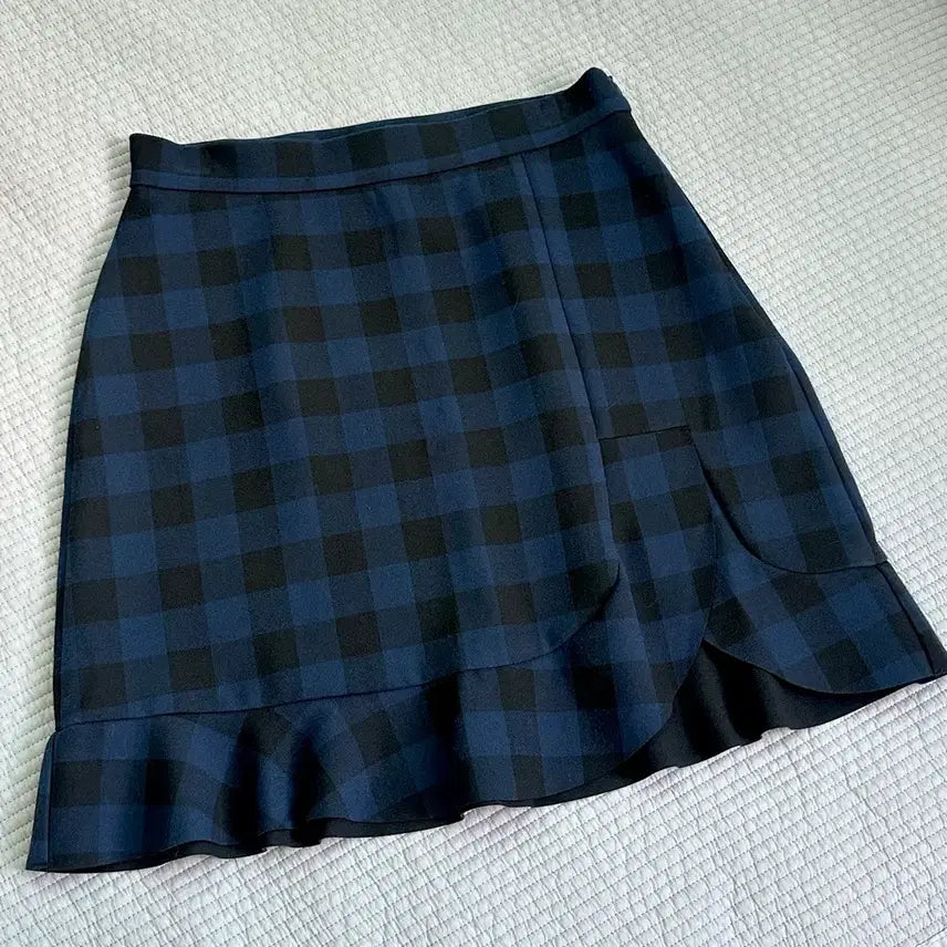[BUNJANG] ZARA Checkered Flare Mini Skirt / 자라 체크 플레어 미니 스커트
