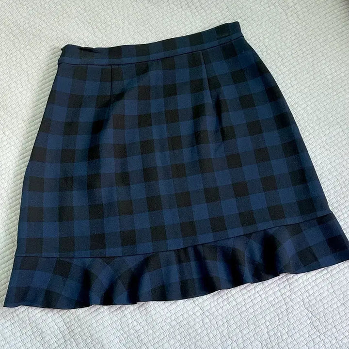 [BUNJANG] ZARA Checkered Flare Mini Skirt / 자라 체크 플레어 미니 스커트