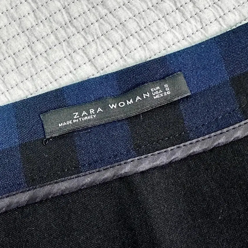 [BUNJANG] ZARA Checkered Flare Mini Skirt / 자라 체크 플레어 미니 스커트