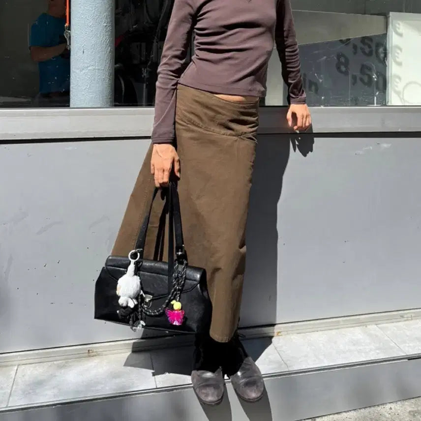 [BUNJANG] City Breeze Wide Flap Shoulder Bag / 시티브리즈 와이드 플랩 숄더백