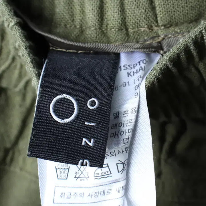 [BUNJANG] ZIOZIO Training Pants Khaki Linen Trousers / W(S-M) 지오송지오 트레이닝복 바지 밴딩 카키 린넨 마-255A