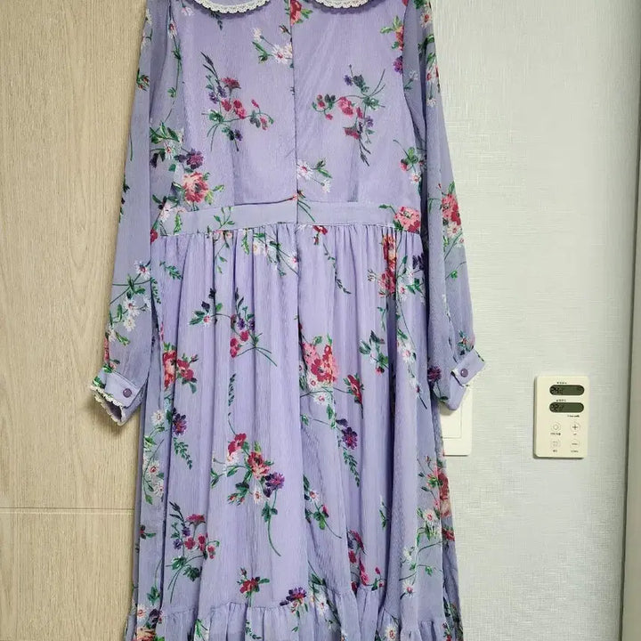 [BUNJANG] Strawberry Jam Project Purple Scent Dress / 딸기쨈프로젝트 보랏빛향기 요루쉬폰 원피스