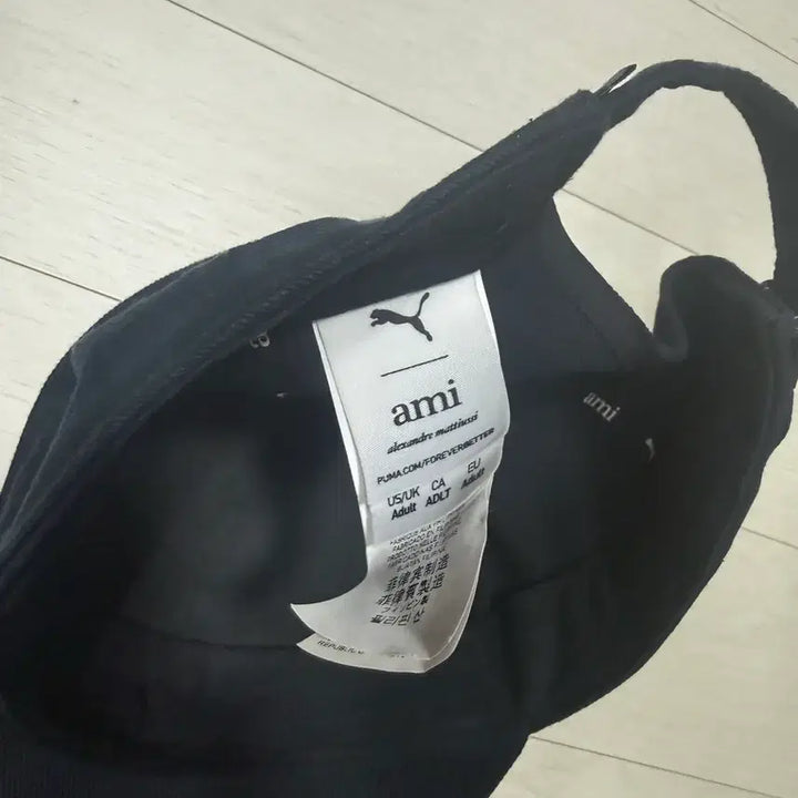 [BUNJANG] Puma x Ami Low Curve Cap Black / 푸마 x 아미 로우 커브 캡 블랙