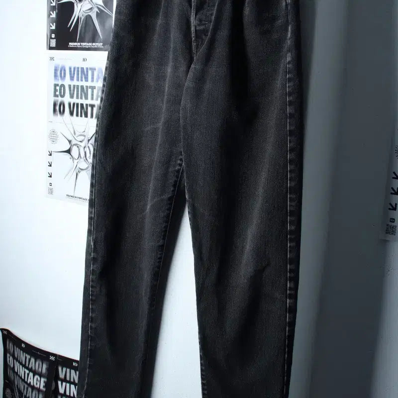 [BUNJANG] Diesel Straight Fit Black Denim Jeans / (XL) 디젤 청바지 데님 흑청 일자핏 이태리-255D