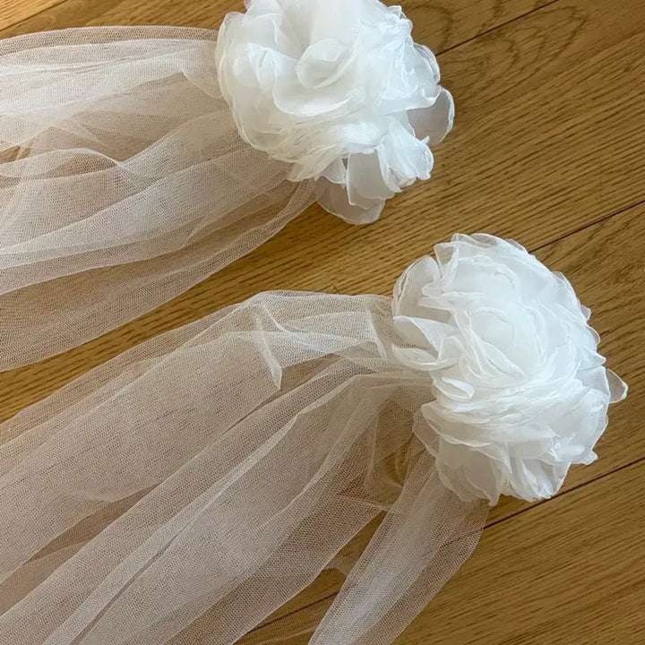 [SOLD OUT] 가니송 트윈베일 Bridal Twin Tails Veil_white