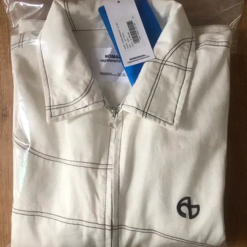 [BUNJANG] Nomanyual Stitched Work Jacket Off White L / 노매뉴얼 스티치드 워크자켓 OFF WHITE 색상 L 새상품