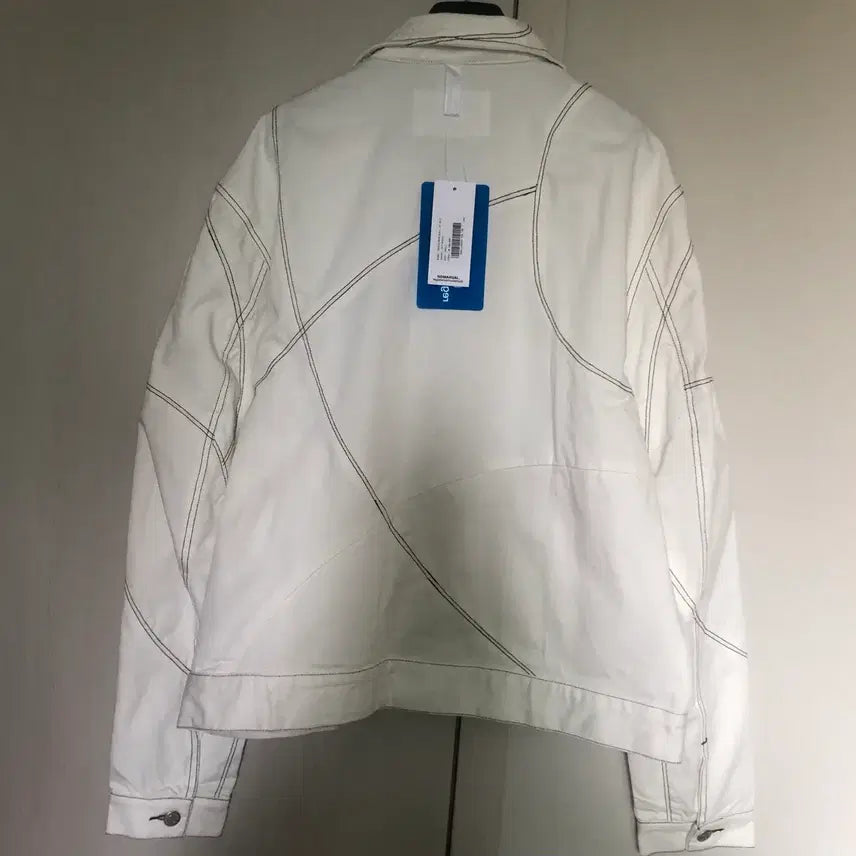 [BUNJANG] Nomanyual Stitched Work Jacket Off White L / 노매뉴얼 스티치드 워크자켓 OFF WHITE 색상 L 새상품