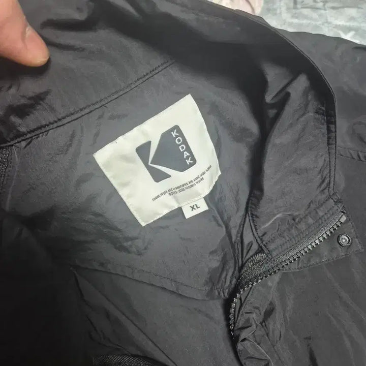 [SOLD OUT] 코닥 반팔 아노락 블랙 바람막이 xl