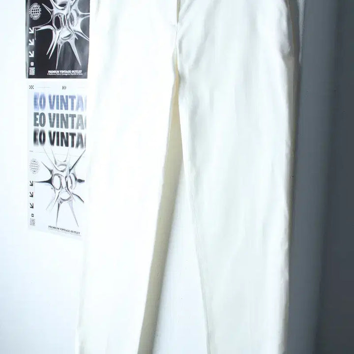 [BUNJANG] W(L) Duel Slacks Lightweight Pants White / W(L) 듀엘 슬랙스 경량 바지 화이트 무지 일자핏-2561