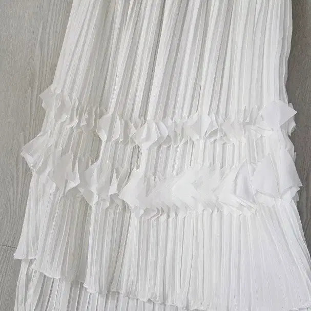 [BUNJANG] White Long Skirt / 국산 화이트 롱 스커트 새상품