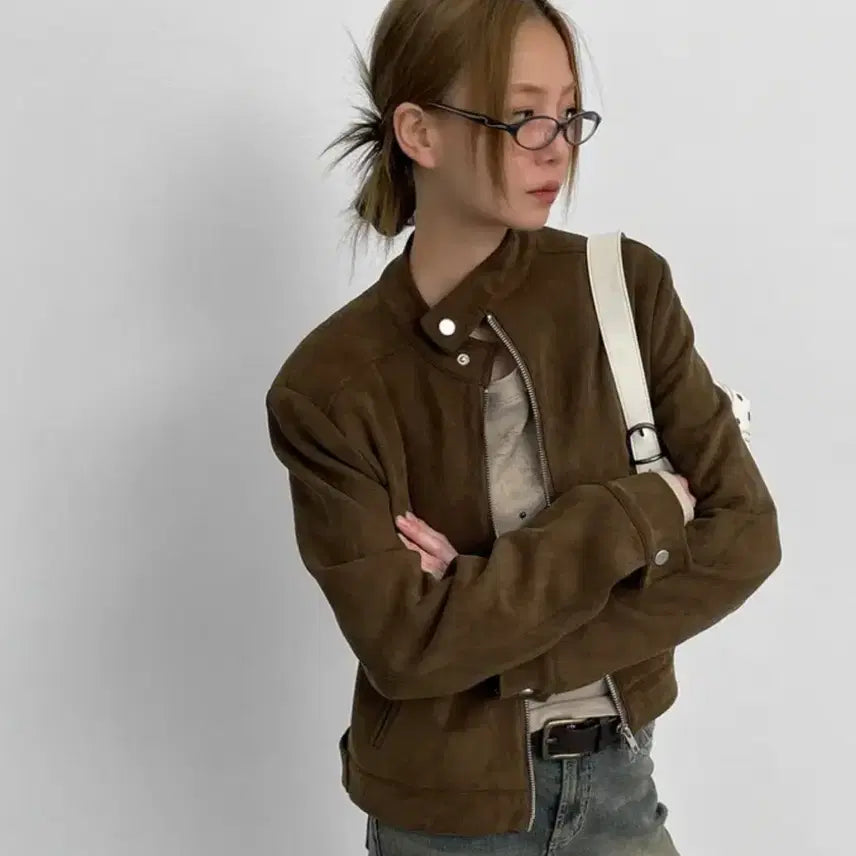 [BUNJANG] Blackup Walnut Suede Jacket / 블랙업 월너트 스웨이드 자켓
