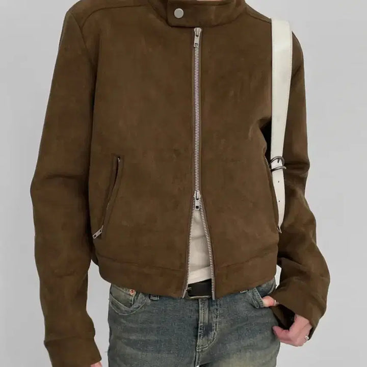 [BUNJANG] Blackup Walnut Suede Jacket / 블랙업 월너트 스웨이드 자켓