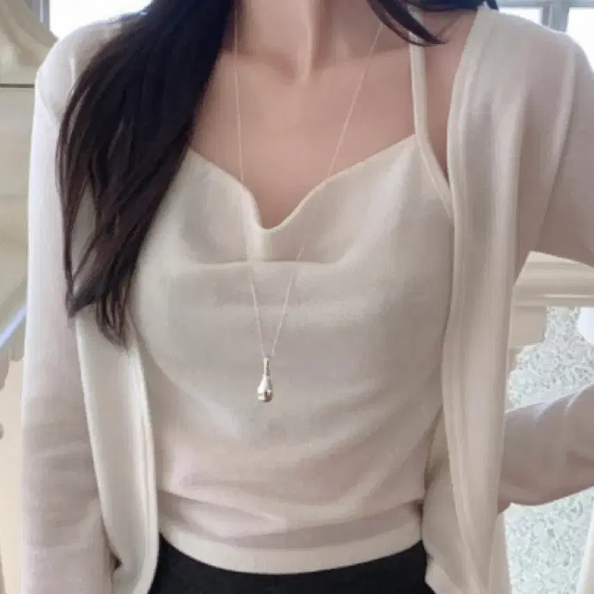[BUNJANG] Halter Cardigan and Skirt Pants Set / 홀터 가디건티, 치마바지 세트/단품 구매 가능