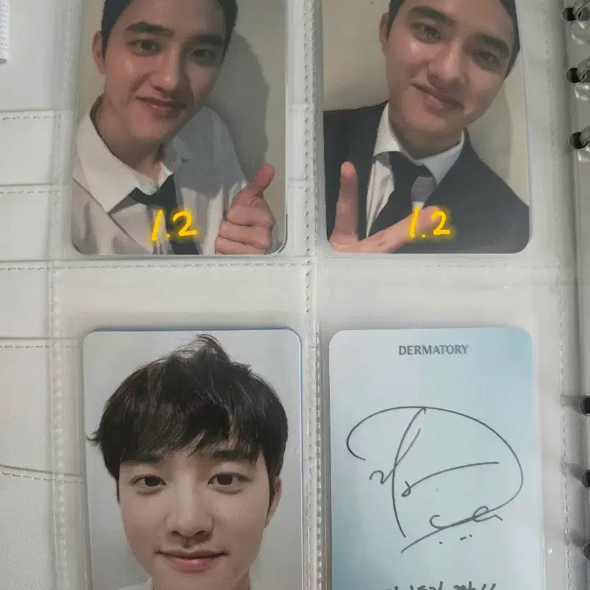 [BUNJANG] EXO D.O. (Do Kyungsoo) Dermatory Signed POB Photocard / Exo 엑소 도경수 디오 더마토리 시그 미공포 포카