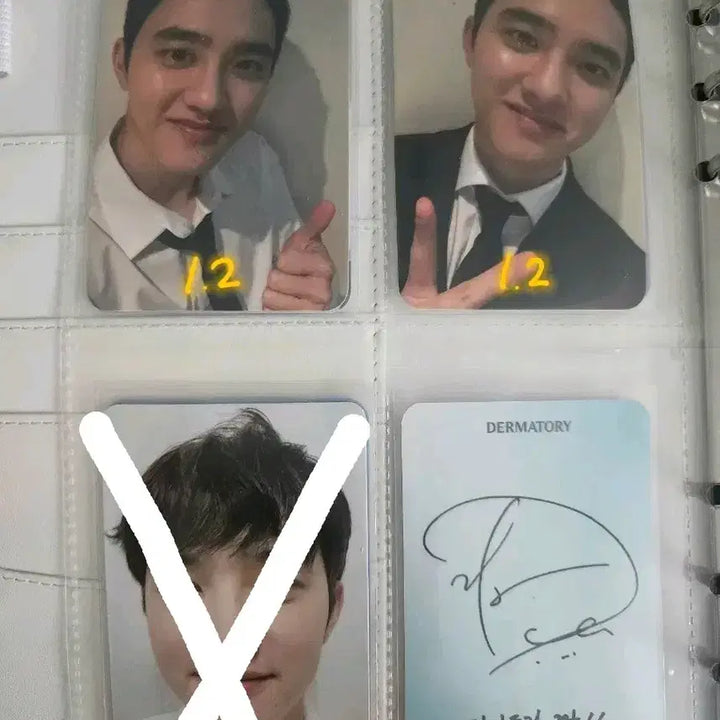 [BUNJANG] EXO D.O. (Do Kyungsoo) Dermatory Signed POB Photocard / Exo 엑소 도경수 디오 더마토리 시그 미공포 포카