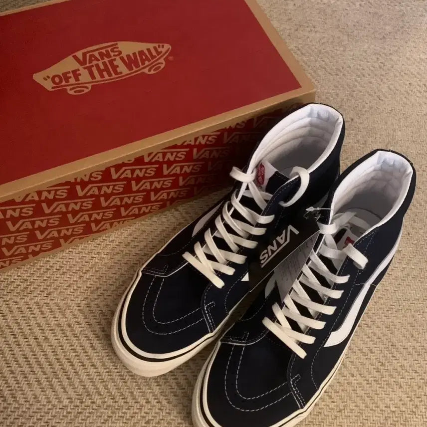 [BUNJANG] Vans 38DX Skate Hi Dress Blue Sneakers / 반스 38dx 스케이트 하이 280 드레스블루 새상품
