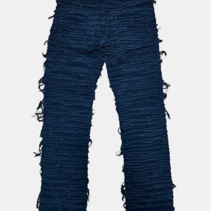 [BUNJANG] Vintage Grunge Distressed Black Jeans / 빈티지 그런지 데미지 블랙진