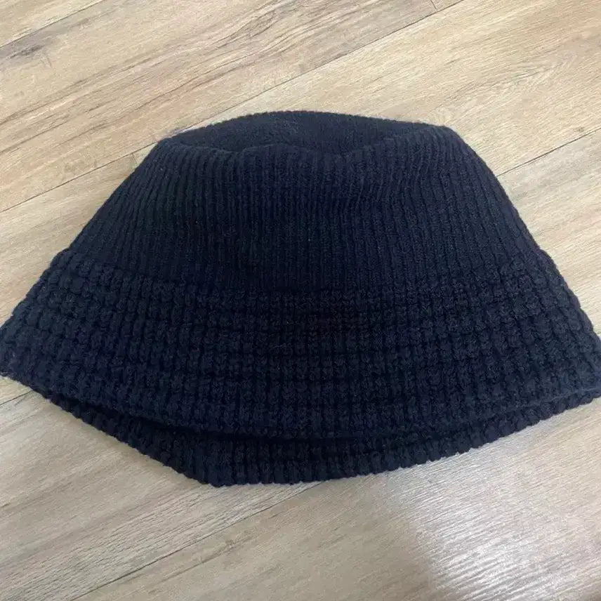 [BUNJANG] Knit Bucket Hat Black / 니트 버킷햇 블랙