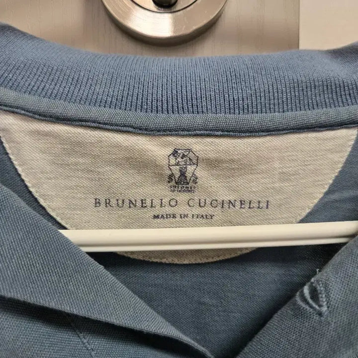 [BUNJANG] Brunello Cucinelli Sky Blue Short-Sleeve Polo Shirt - Medium / 브루넬로 쿠치넬리 하늘색 반팔 카라티 M