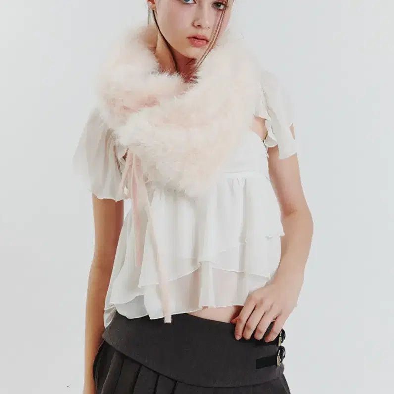[SOLD OUT] 페인오어플레져 ella cape blouse 엘라 케이프 블라우스
