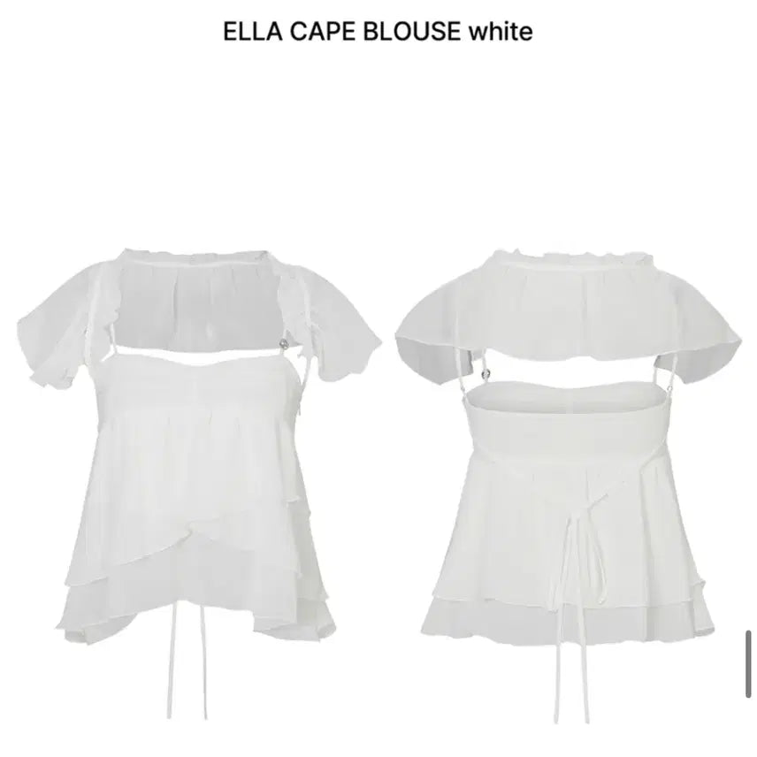 [SOLD OUT] 페인오어플레져 ella cape blouse 엘라 케이프 블라우스