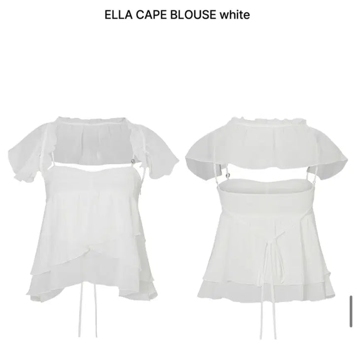 [SOLD OUT] 페인오어플레져 ella cape blouse 엘라 케이프 블라우스