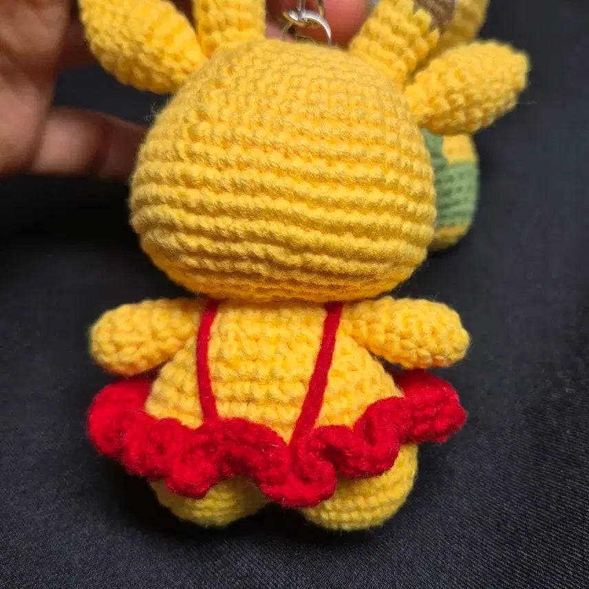 [BUNJANG] Yellow Giraffe Couple Keychain / 노랑깜찍이 기린 키링
