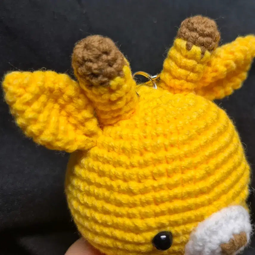 [BUNJANG] Yellow Giraffe Couple Keychain / 노랑깜찍이 기린 키링