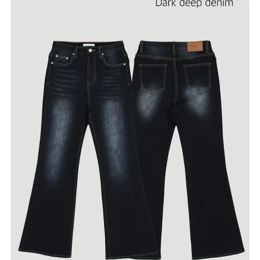 [BUNJANG] Unusually Every Semi Bootcut Denim Dark Blue L / 언유즈얼리 에브리 세미 부츠컷 데님 다크 진청 L 노멀