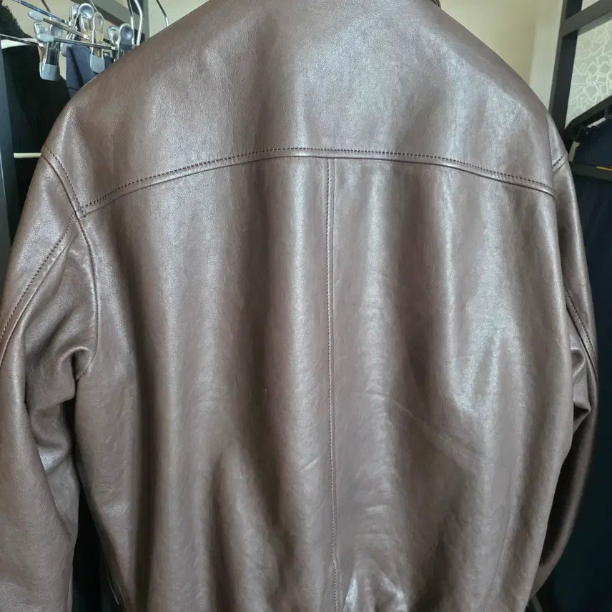 [BUNJANG] SEW A2 Leather Jacket Dark Brown / SEW A-2 a2 레더 자켓 다크 브라운 | Size 1