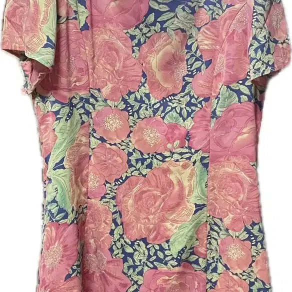 [BUNJANG] Stardust Flower Pattern Short Sleeve Mini Dress / stardust 플라워 패턴 반팔 원피스 새상품