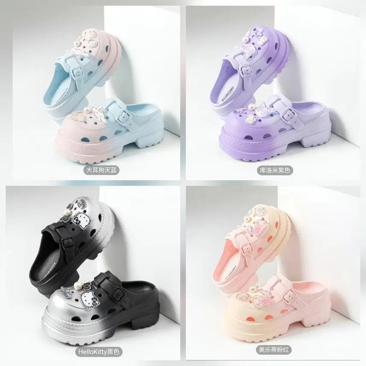 [BUNJANG] Sanrio Crocs Platform Slippers / 산리오 크록스 통굽 슬리퍼 ( 225~230 )정품