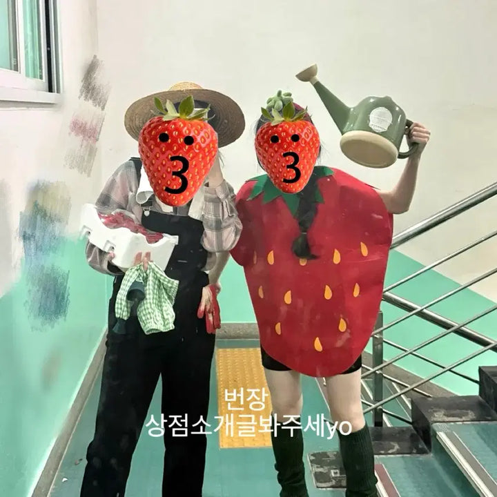 [BUNJANG] Strawberry Costume Cosplay Outfit / 판매, 소장하실분) 졸업사진 대여 딸기 코스튬 코스프레 의상대여 졸사