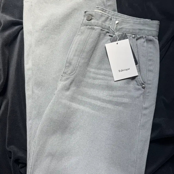 [BUNJANG] Fabrega Cation Fading Denim Pants (Steel Gray) / 2 새상품 파브레가 카치온 페이딩 데님 팬츠 (스틸 그레이)