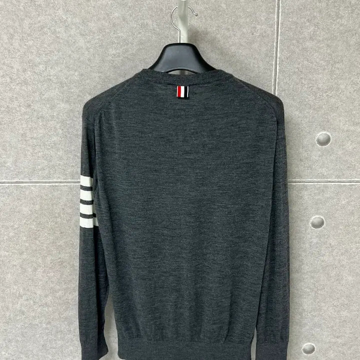 [BUNJANG] Thom Browne Merino Wool Knit Gray / [정품] 새상품급 / 5 톰브라운 사선 메리노울니트 그레이