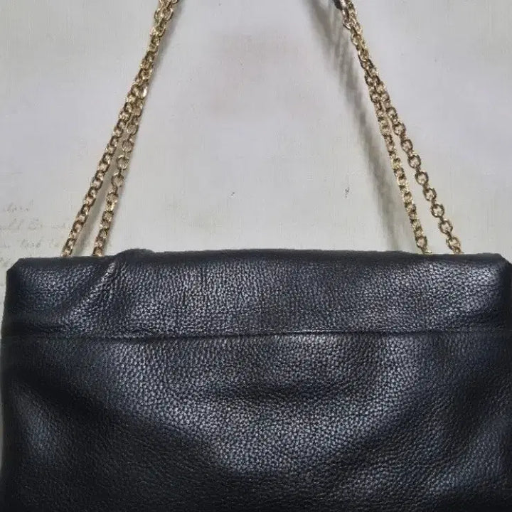 [BUNJANG] MCM Black Leather Shoulder Bag / MCM 블랙 레더 숄더백 체인백