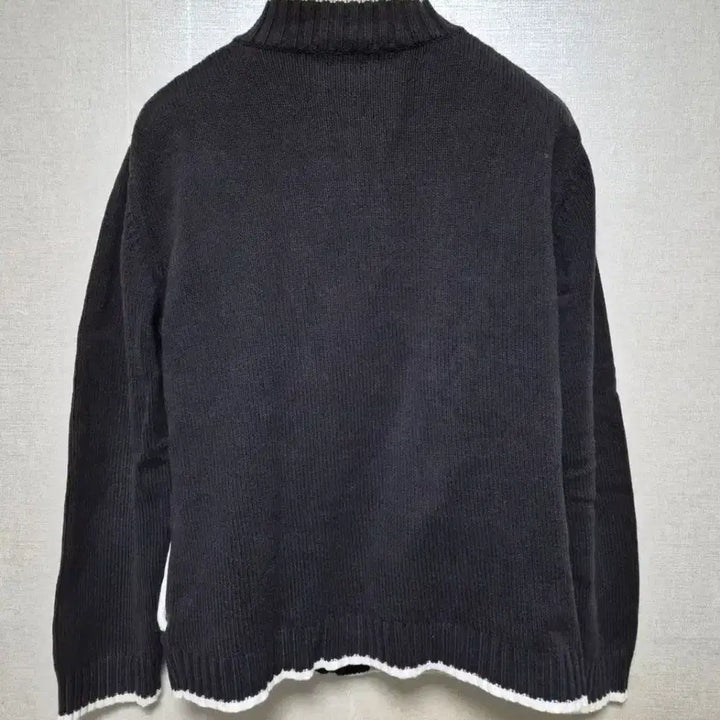 [BUNJANG] Burberry Black Knit Zip-Up Cardigan / 버버리 블랙 니트 집업 가디건