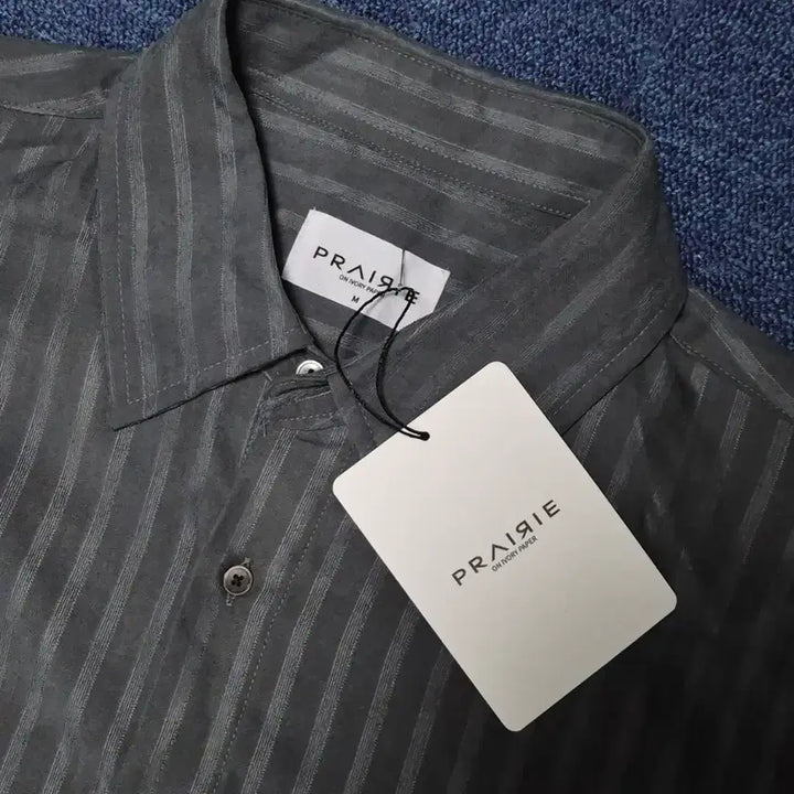 [BUNJANG] Prairie Loose Fit Herringbone Stripe Shirt / (새상품)프레리 루즈핏 헤링본 스트라이프 셔츠 [정가 69,000원]