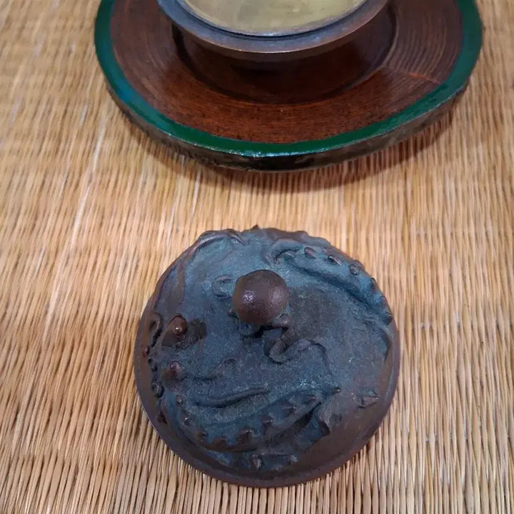 [BUNJANG] Antique Tea Utensil Brass Case / 골동 차도구 다기  신주 합