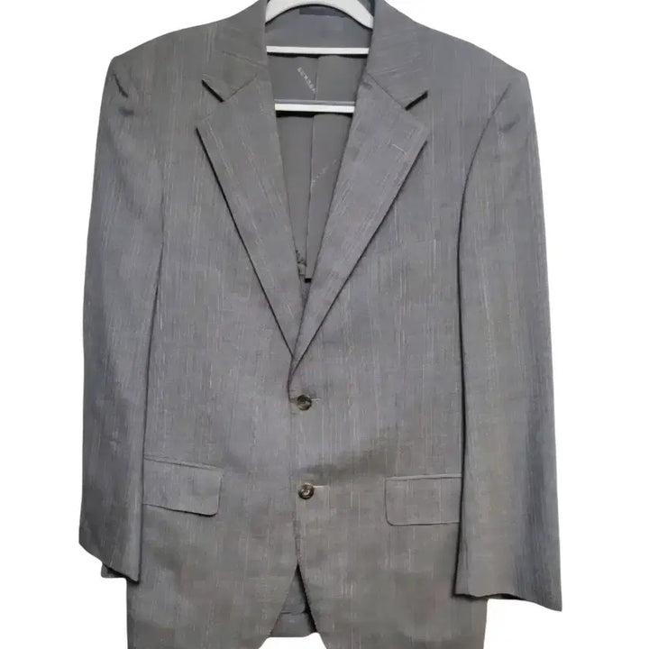 [BUNJANG] Burberry Gray Stripe Suit Set / 버버리 그레이 스트라이프 정장 세트