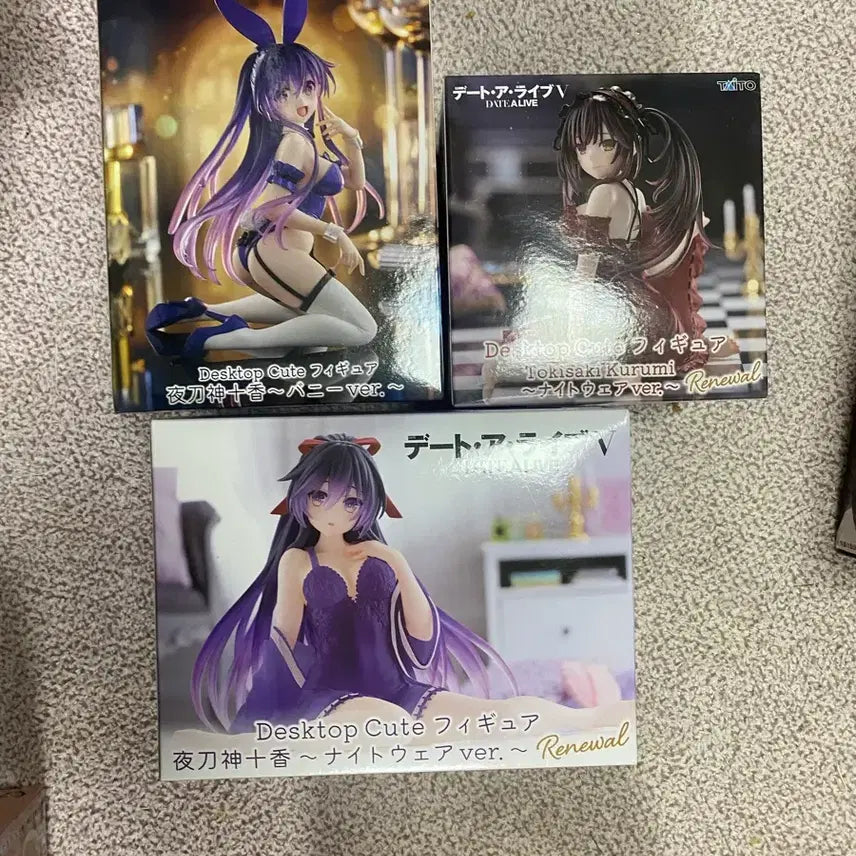 [BUNJANG] Date A Live Figure Bundle Set (3 Types) / 데이트 어 라이브 피규어 (3종) 일괄