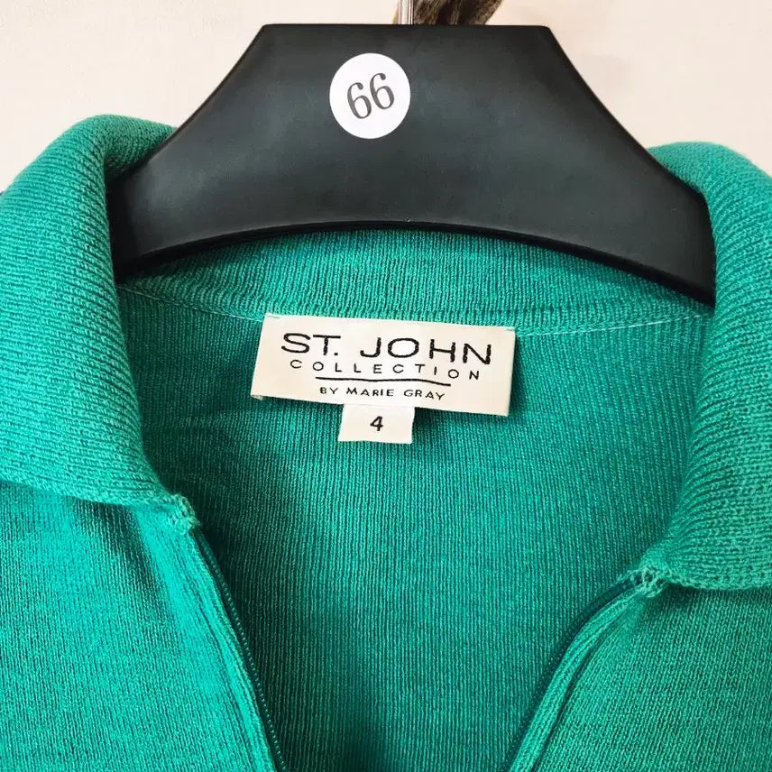 [BUNJANG] St. John Collection Zip Knit Jacket / [정품] 센존(St. John) 컬렉션 지퍼 니트 자켓 (사이즈 4)